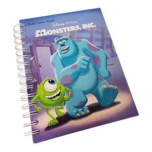 Disney Pixar Monsters Inc Little Golden Book Notebook Journal Sulley Mike‎